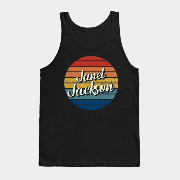 Janet Jackson Vintage Retro Circle Tank Top by DorothyMayerz Base